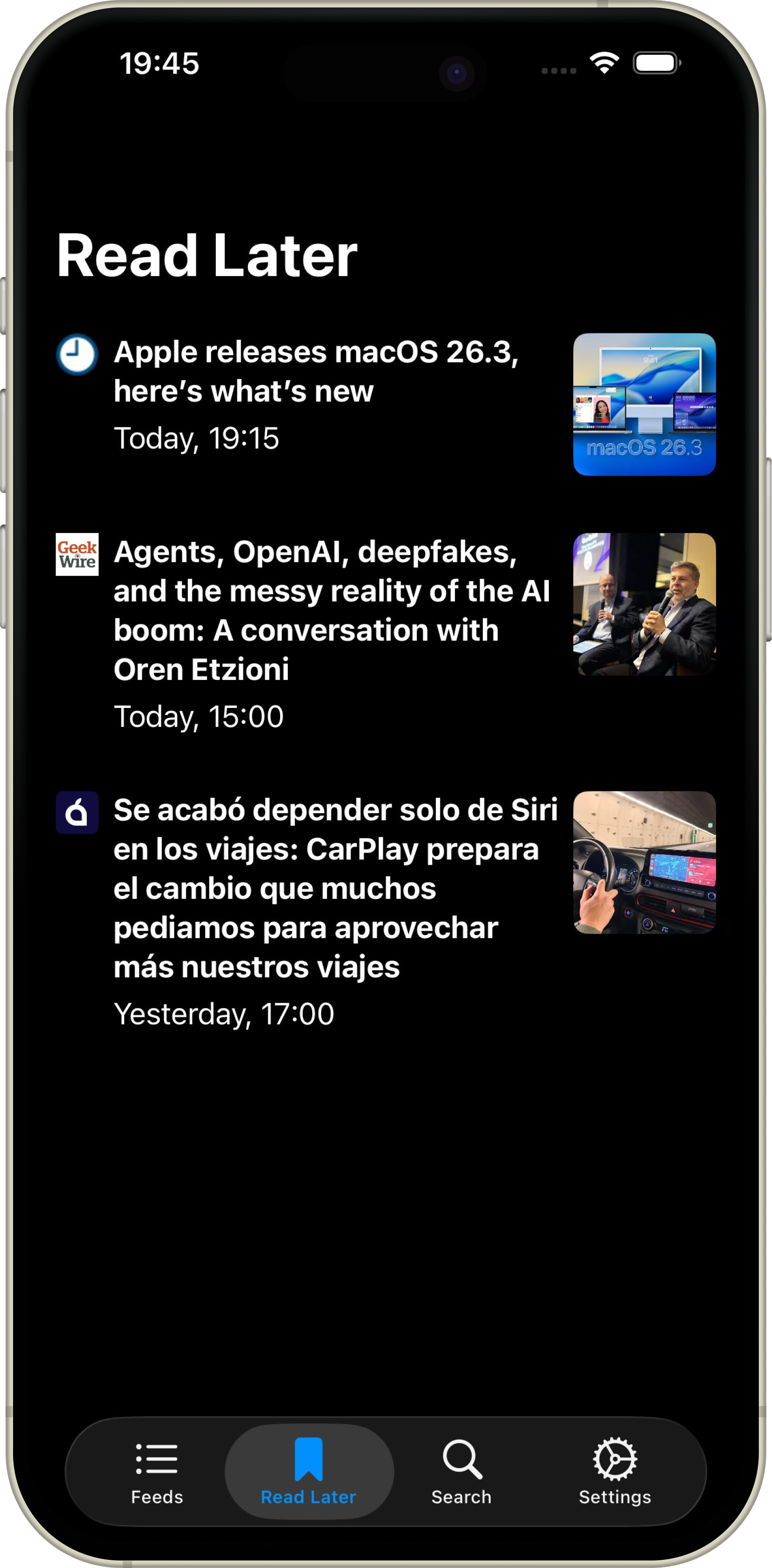 PulseRSS Screenshot 2